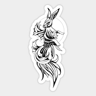 Rabbit or Fish Sticker